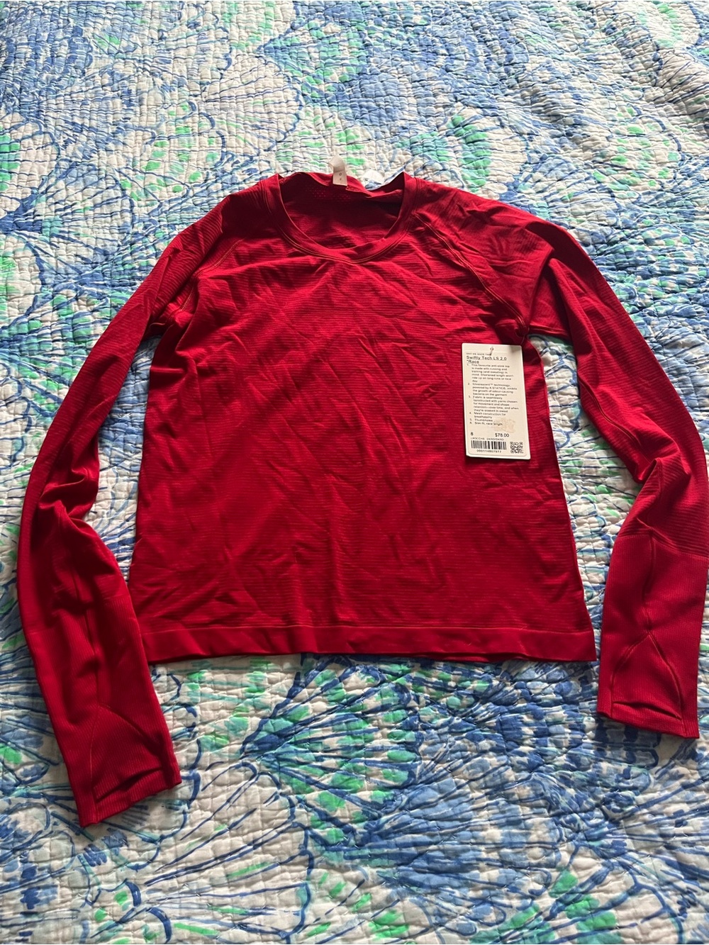 Lululemon swiftly tech race length dark red